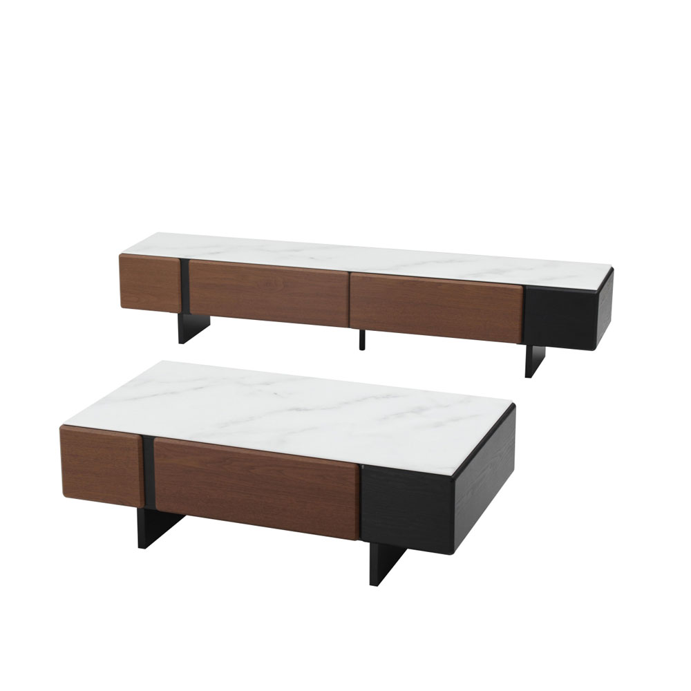 Coffee Table (Model 7166) and TV Stand (Model 7166)