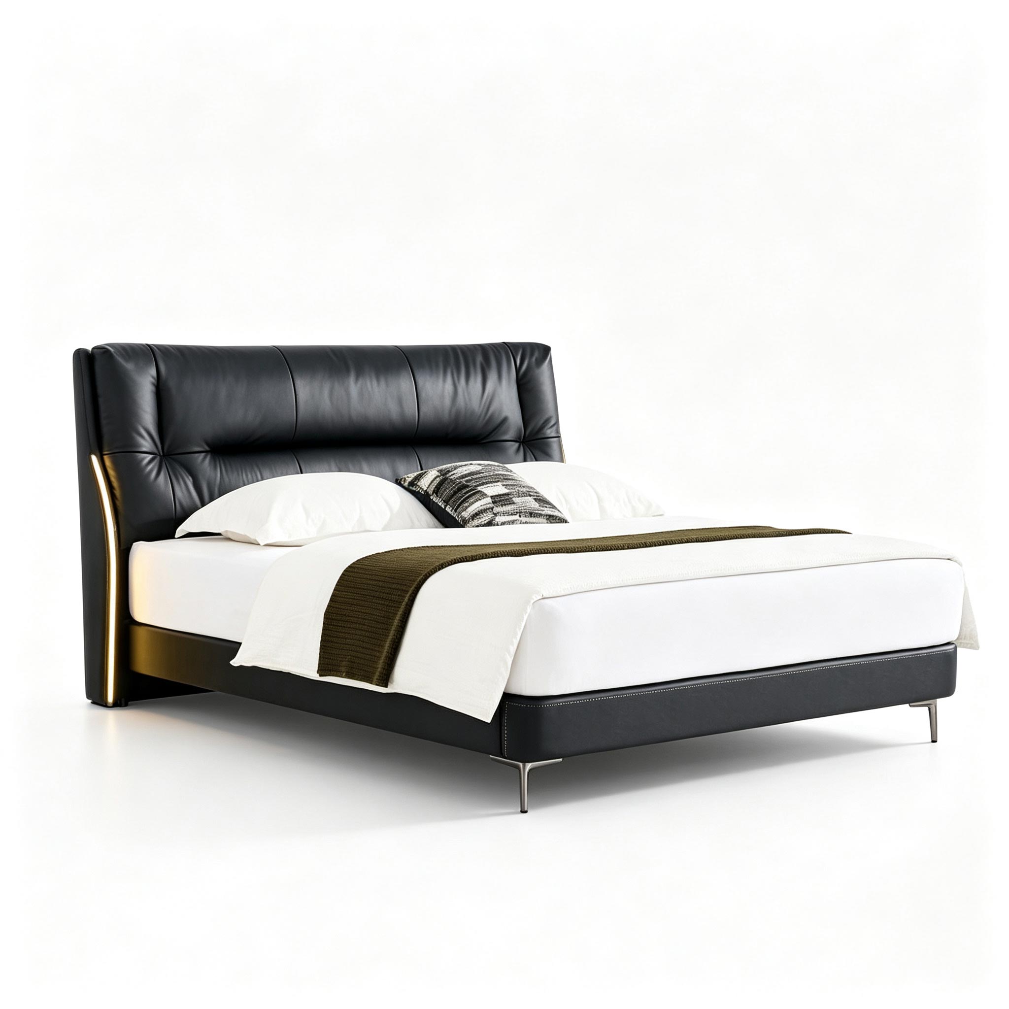 M2110 Leather Bed