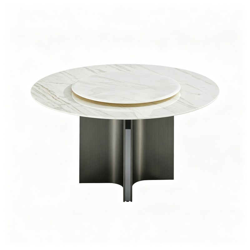 Stone Dining Table 6346灰钛圆